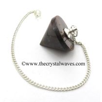 Red Tiger Eye Agate Conical Pendulum