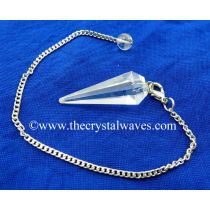 Crystal Quartz AA Garde Facted Pendulum