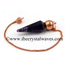 Amethyst Faceted Copper Modular Pendulum