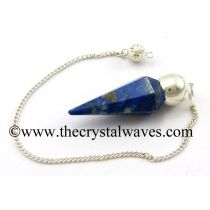 Lapis Lazuli Faceted Silver Modular Pendulum