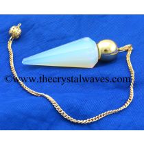 Opalite Faceted Gold Modular Pendulum