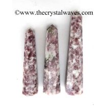 Lepidolite 1.5 to 2 Inch Pencil 6 to 8 Facets