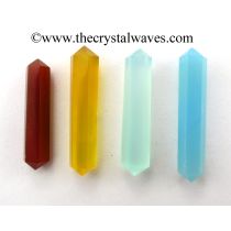 Mix Chalcedony 1 - 1.50&quot; Double Terminated Pencil
