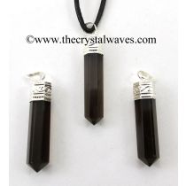 Black Obsidian Capped Pencil Pendant