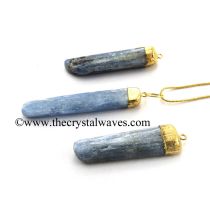 Kyanite Gold Electroplated Pendant