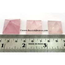 Rose Quartz  Good Color 15 - 25 mm wholesale pyramid