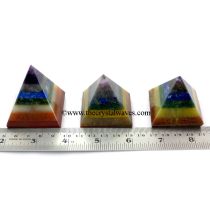 7 Chakra Bonded  35 - 55 mm wholesale pyramid