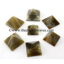 Lace Agate less than 15mm pyramid