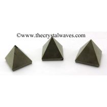 Pyrite less than 15mm pyramid
