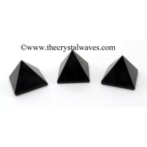 Black Obsidian less than 15mm pyramid
