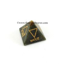 Labradorite 5 Element Engraved Pyramid