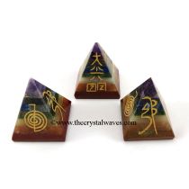 7 Chakra Bonded  Usui Reiki Pyramid