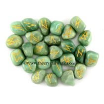 Green Aventurine Tumbled Rune Sets