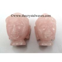 Rose Quartz Small Buddha Head