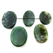 Moss Agate Worry Stones