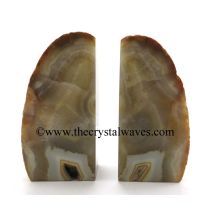 Yellow Chalcedony Book Ends