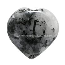 Black rutilated quartz Pub Hearts