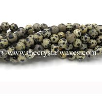 Dalmation Jasper Round Beads