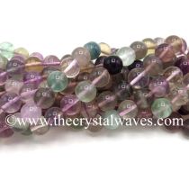 Multi Fluorite Round Beads