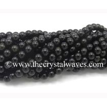 Black Obsidian Round Beads