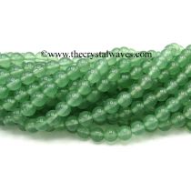Green (Light) Dyed Quartz 8 mm Round Beads