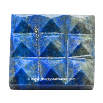 Lapis Lazuli 9 Pyramid Lemurian Power Plate