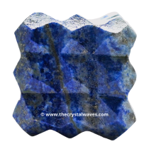 Lapis Lazuli Lemurian 54 Pyramid Power Cube