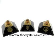 Shungite Chips Orgone Pyramid With Mix Assorted Symbols