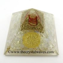 Opalite Chips Orgone Pyramid With Meru Shreeyantra Symbol