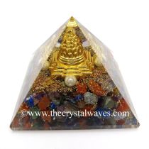 Chakra Chips Orgone Pyramid With Meru Shreeyantra