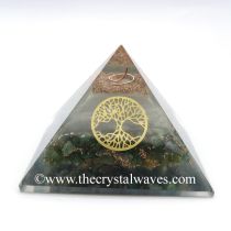 Glow In Dark Labradorite Chips Orgone Pyramid With Tree Of Life
