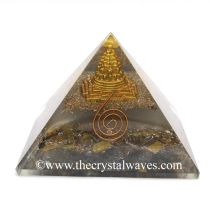Glow In Dark Tiger Eye Agate Chips Orgone Pyramid With Shreeyantra