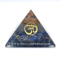 Glow In Dark Lapis Lazuli Chips Orgone Pyramid With Om