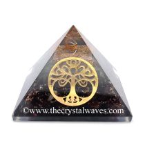 Glow In Dark GID Garnet Chips Orgone Pyramid With Big New Tree  Of Life