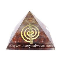 Glow In Dark Rudraksh Beads Pyramid With Chakra Cho Ku Rei