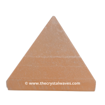 Orange Selenite Crystal pyramid