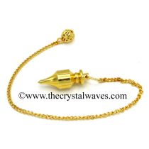 Metal Dowsing Pendulum Golden Style 15