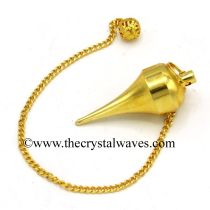 Metal Dowsing Pendulum Golden Style 18