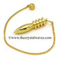 Metal Dowsing Pendulum Golden Style 19