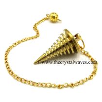 Metal Dowsing Pendulum Golden Style 25