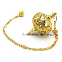 Metal Dowsing Pendulum Golden Style 27