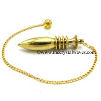 Metal Dowsing Pendulum Golden Style 32