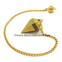 Metal Dowsing Pendulum Golden Style 34