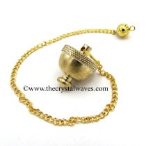 Metal Dowsing Pendulum Golden Style 36