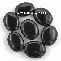 Black Agate Palmstone Shapes