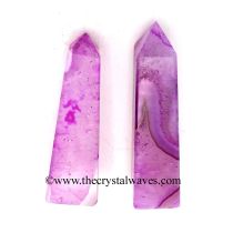 Pink Fuschia Banded Onyx Chalcedony 1.50 - 2 Inch Tower