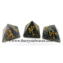 Moss Agate Arch Angel Engraved Pyramid