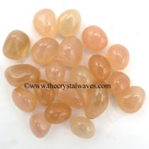 Rose Pink Onyx Chalcedony Tumbled Nuggets