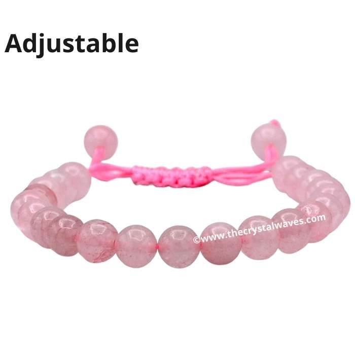 Buy Shubhanjali store Pink Rose Quartz Bracelet (Unisex) - Adjustable  Online at Best Prices in India - JioMart.