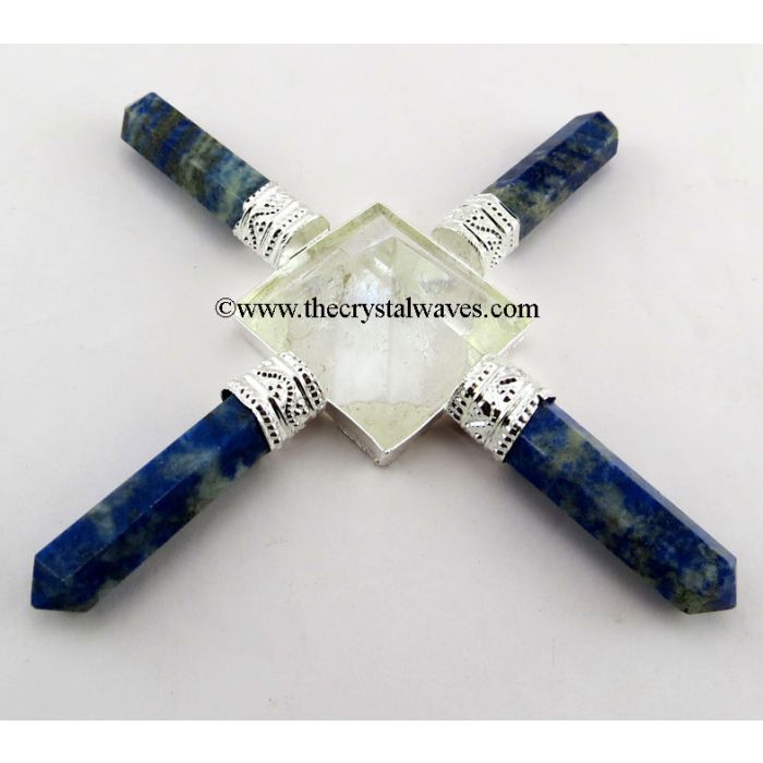 Lapis Lazuli & Crystal Quartz Pyramid Pencil Energy Generator